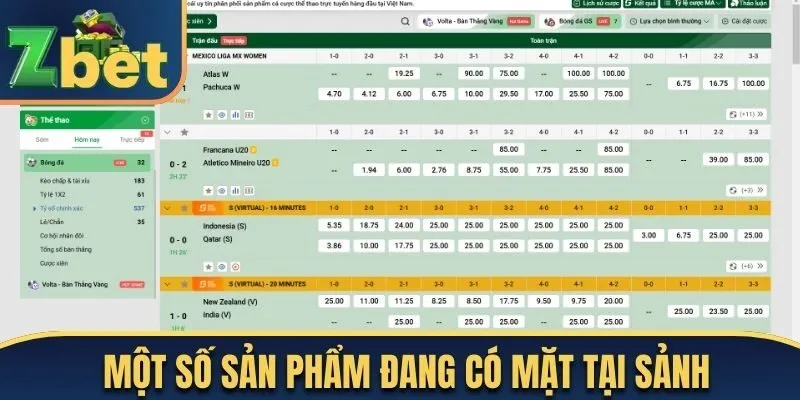 Một số sản phẩm đang có mặt tại sảnh 