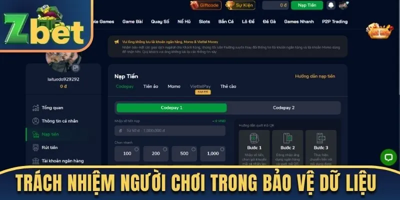 Trách nhiệm của người chơi trong bảo vệ quyền riêng tư